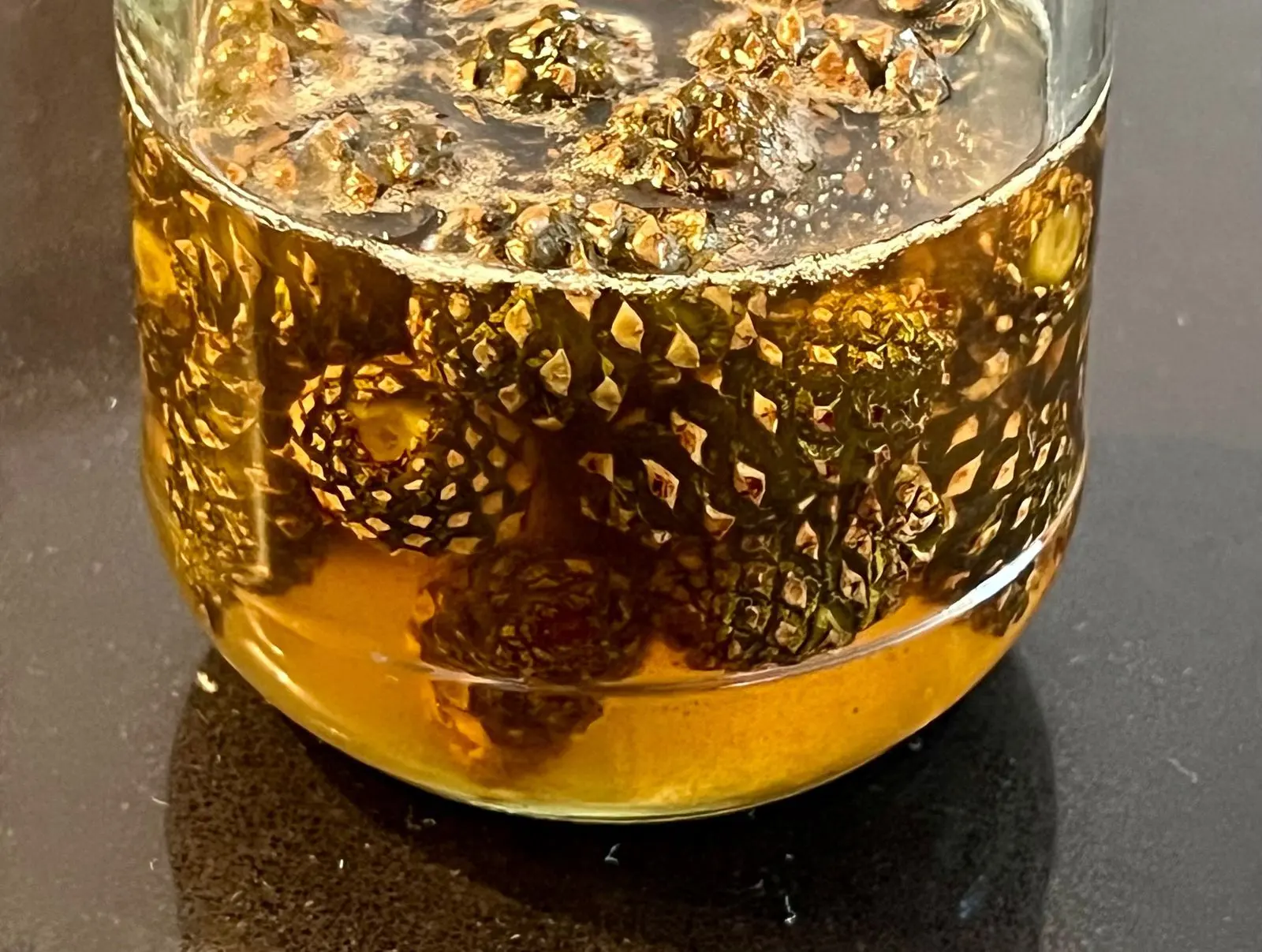Jar of pine cone jam